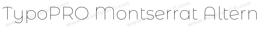 TypoPRO Montserrat Alternates Blac字体转换